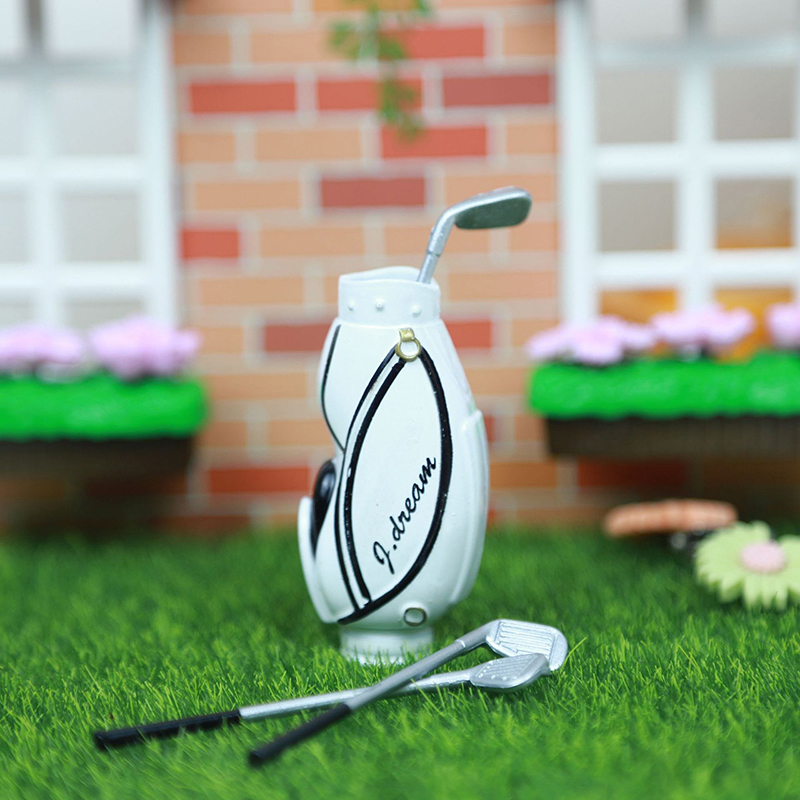 ● 인형 집 장식용 가방 모델이 있는 미니 골프 클럽  - Golf Equipment Bag 리뷰 및 가격