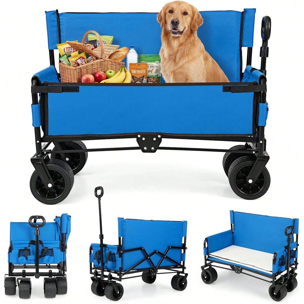 웨건 벤치 시트 콤보, 접이식 비치 카트, 조절 가능한 - Pull Cart Fold 리뷰 및 가격