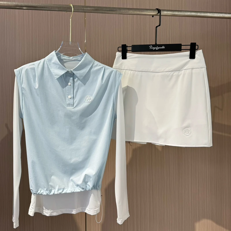 PL 여성 골프 의류 선 스크린 긴 소매 폴로 탑 숙녀 - Golf Equipment For Women 리뷰 및 가격