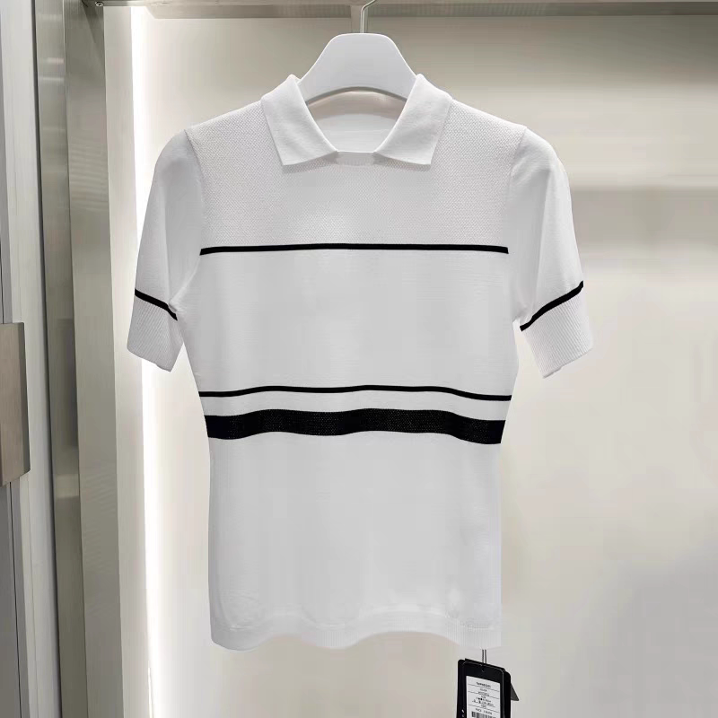2026 새로운 여성 골프 폴로 셔츠 스트라이프 니트  - Golf Equipment For Women 리뷰 및 가격