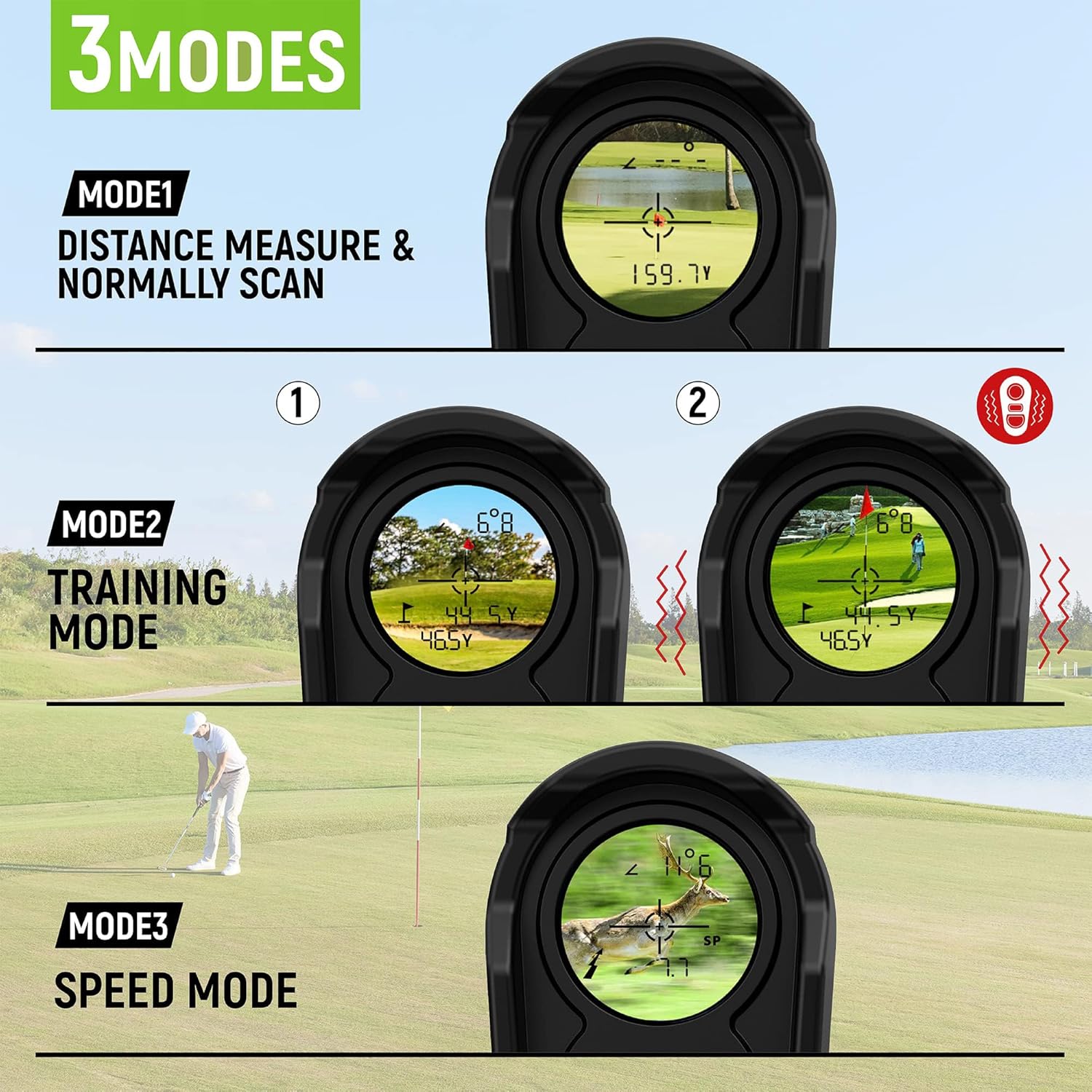 보야얼 골프 거리측정기 1200야드 6배율 플래그 락  - Rangefinder Laser Golf 리뷰 및 가격
